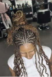Boho braids bouclées