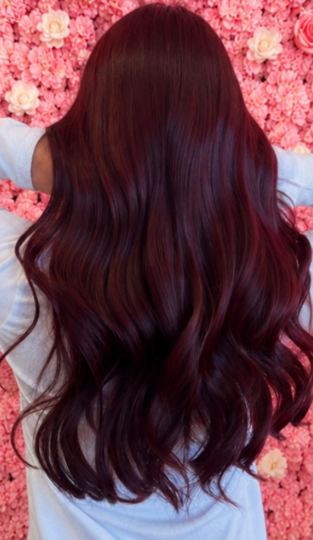 Coloration bordeaux brillante