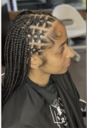 Fulani braids de profil