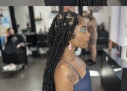 Soft locs avec racines nettes